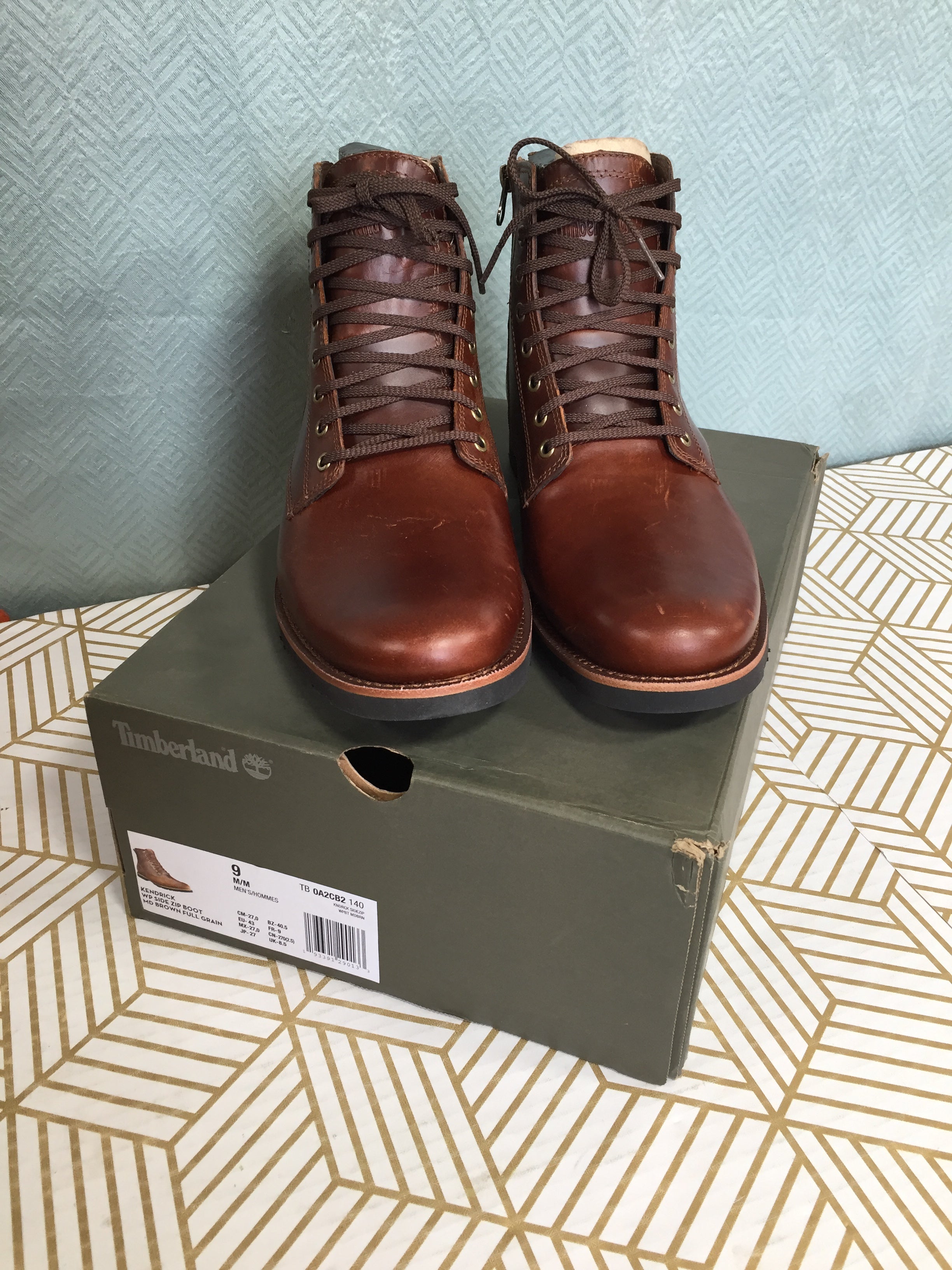 Timberland Men's Kendrick Side Zip Waterproof Boot - Brown - US Men's 9 M/M (7861591998702)